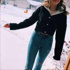 Corduroy Fleece Lined Jacket